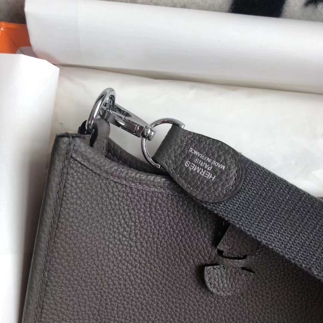 에르메스 미니 에블린16 그리스메이어 은장 토고가죽